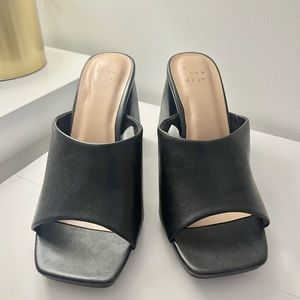 A New Day Black Kathy Mule Heels